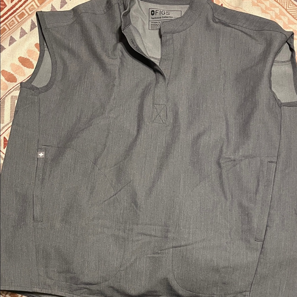 FIGS Charcoal Sleeveless Top